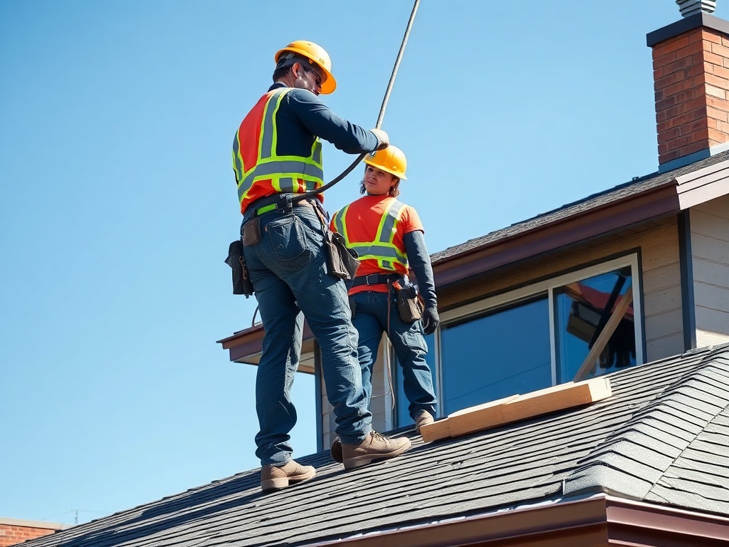 Denver Roofing Team crew on a Denver roof